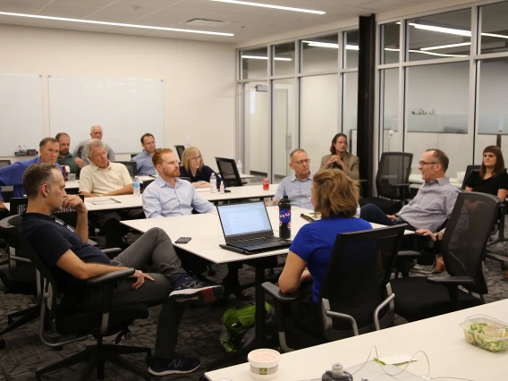 The Paramium Technologies team gets their first experience with the UAZVMS mentors.