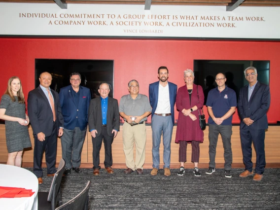 An image of the patent recipients who attended the luncheon. 