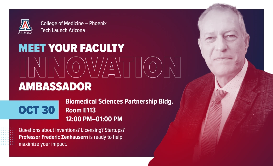 Dr. Frederic Zenhausern, professor at the College of Medicine - Phoenix