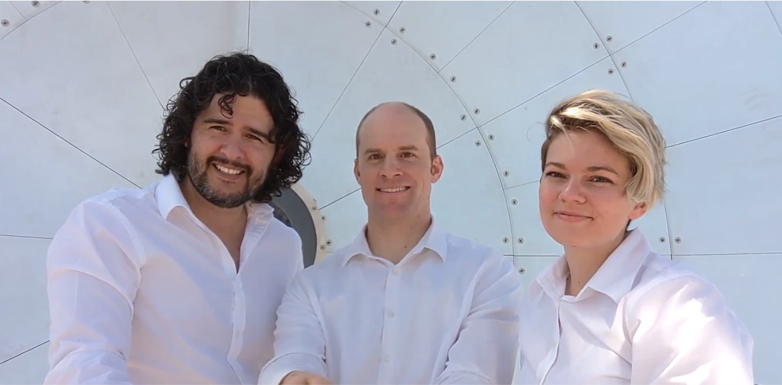 From left to right: Christian Davila, co-founder; Justin Hyatt, co-founder; Roslyn Norman, principal investigator From left to right: Christian Davila, co-founder; Justin Hyatt, co-founder; Roslyn Norman, principal investigator