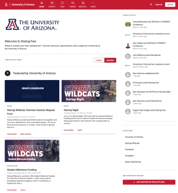 A screenshot of StartupTree